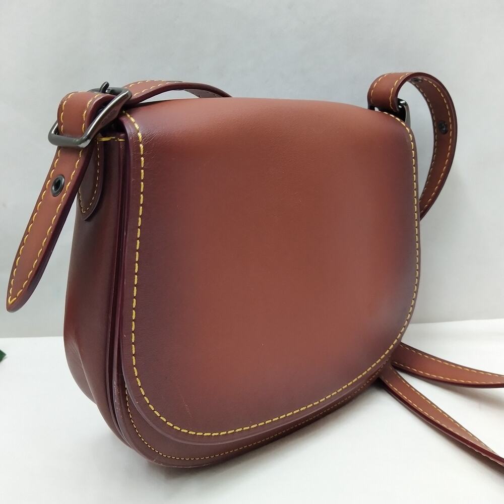 Coach 1941 Saddle 23 Brown Leather Flap Closure Crossbody Bag - Picture 3 of 16